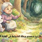 قصة الأرنب سمسم ورحلة الشجاعة في الغابة الخضراء