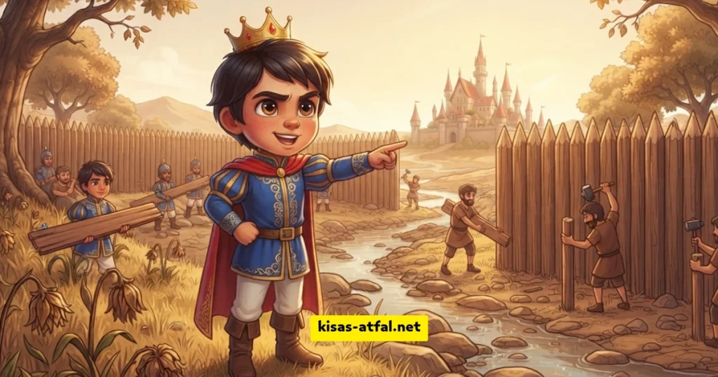 بناء السور الخشبي